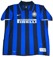 VTG Inter Milan 2007 2008 Nike Pirelli Centenary 100 Home Jersey shirt Size 2XL