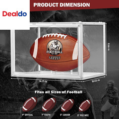 Football Display Case, Football Case Display Case, Memorabilia Display Cases wit