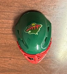 Minnesota Wild Goalie Mask Helmet Micro NHL Mini Size 4cm x 6cm 1.6″ x 2.4″