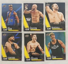 2021 Upper Deck AEW Jazwares Yellow Parallel 20 card Lot Sting FTR Conti Lee