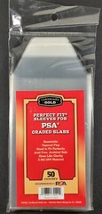 PSA Perfect Fit Sleeves Graded Card Slabs PSA Logo 50 100 200 500 1000 Full Case