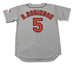 BROOKS ROBINSON Baltimore Orioles 1969 Majestic Away Road Grey Baseball Jersey