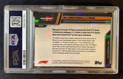 2025 Topps NOW F1 McLaren Formula 1 Team 1-2 finish Sprint & GP #35 PSA 10
