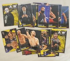 2021 Upper Deck AEW Jazwares Yellow Parallel 20 card Lot Sting FTR Conti Lee
