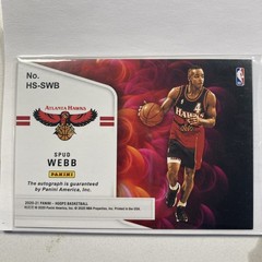 Spud Webb 2020-21 Panini Hot Signature Auto Autograph Atlanta Hawks HS-SWB Red🔥