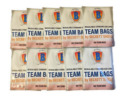 Beckett Shield Team Bags Resealable Sleeves — 10 Packs of 100ct Bags