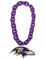 Baltimore Ravens (HEAD) NFL Fan Chain Necklace Foam 4 Colors!