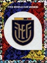 2026 Panini FIFA World Cup Stickers Emblem FOIL Ecuador #ECU1