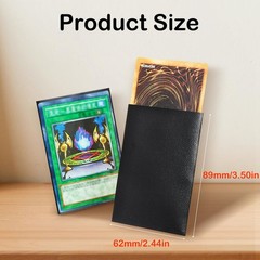 FOTEEMO 200 Count Yu-Gi-Oh Card Sleeves — Black, 62 * 89mm, 62*89mm, Black