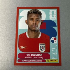 Panini FIFA World Cup 2026 Soccer Sticker PAN 4 Fidel Escobar Panama Red