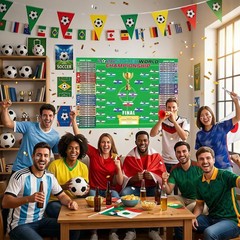 2026 Soccer World Championship Wall Art 40″ x 28″ — Fade-Proof Tournament Poster
