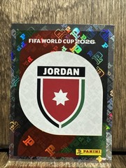 2026 Panini FIFA World Cup Sticker #JOR 1 Team Logo — Jordan FOIL