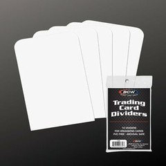 50 (5 Packs of 10) BCW Trading Card Dividers — Standard, Brand New (1-TCD)