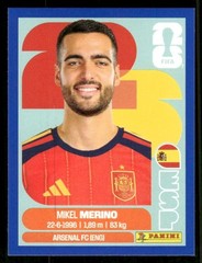 2026 USA Fifa World Cup Panini Sticker Blue Border MIKEL MERINO Spain ESP14