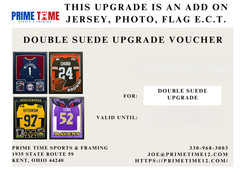 DOUBLE SUEDE FRAMING SERVICE UPGRADE VOUCHER