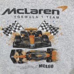 McLaren Formula 1 Team Sweatshirt Mens S Gray Racing Oversized Crewneck