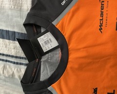 McLaren F1 2025 Men’s Team T- Shirt — NEW LARGE Papaya/Phantom