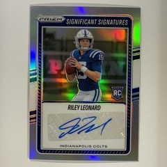 2025 Panini Prizm Significant Signatures Riley Leonard Auto Silver Prizm RC