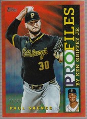 2026 Topps #TP-14 Paul Skenes Topps Profiles Orange Foil #/25