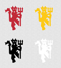 Manchester United Football Club Devil Logo Decal Sticker
