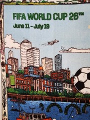 FIFA 26 World Cup Boston Host City Beach Towel