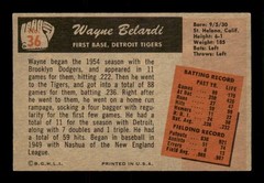 1955 Bowman #36 Wayne Belardi RC EXMT+ X2700346