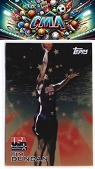 2000 Topps Team USA #1 Tim Duncan Gold