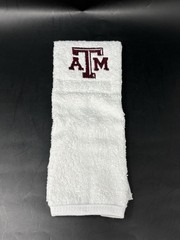 Texas A&M Aggies College Football QB Game Towel White Cotton New
