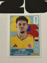 Panini FIFA World Cup 2026 Sticker COL 20 Luis Díaz Colombia Player Portrait
