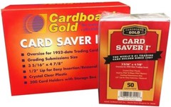 Cardboard Gold Card Saver 1 50 Ct NEW Pack PSA Grade CS1 Semi Rigid Holders