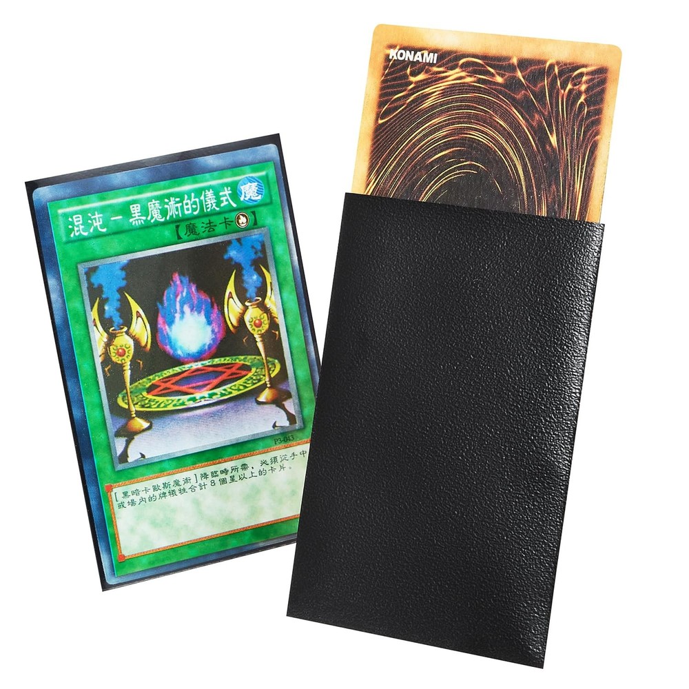 FOTEEMO 200 Count Yu-Gi-Oh Card Sleeves — Black, 62 * 89mm, 62*89mm, Black