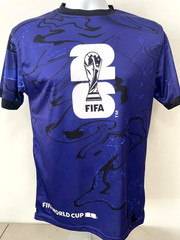 2026 FIFA World Cup Mundial Gorgeous Logo Trophy Shirt Dry Fit Purple Size S