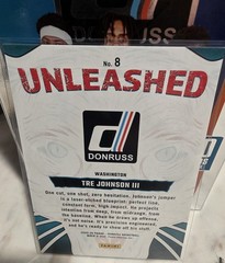 Panini 2025-26 Donruss Tre Johnson III Washington Wizards Unleashed #8 RC 11/75