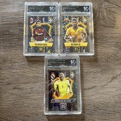 Ronaldo Nazario, Ricardo Kaka & Neymar Jr. 2024 Soccer TCG Graded 10 — Brazil