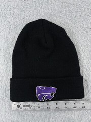 Kansas State Wildcats Beanie Toque Adult One Size Black Purple Acrylic NCAA