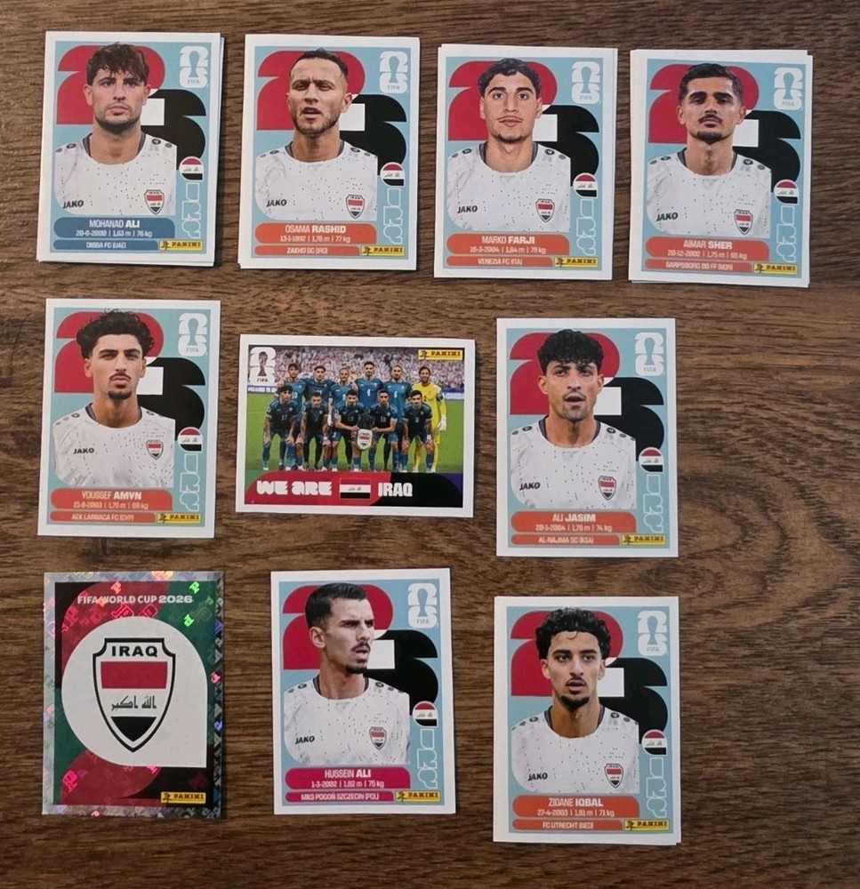 IRQ Panini FIFA World Cup 2026 Stickers US Edition | Choose Your Sticker