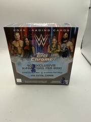 2026 TOPPS CHROME WWE Wrestling MEGA BOX (48 Cards) Brand New Sealed — IN HAND