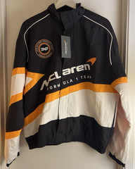 McLaren Jacket Mens Med Black White Formula 1 Racing Team Motorsport NEW NWT
