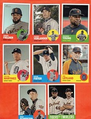 2012 Topps Heritage Detroit Tigers 1-500 Team Set! SPs Included!