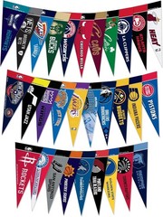 NBA Basketball Complete 4″ X 9″ Felt Mini Pennant League Set (Includes ALL Teams