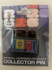 Official Fifa World Cup Lapel Match Pin Brazil VS Norway 2026 7/5/26 Game Day