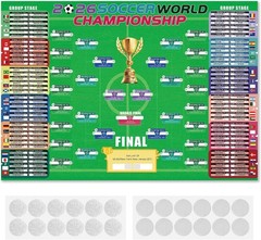 2026 Soccer World Championship Wall Art 40″ x 28″ — Fade-Proof Tournament Poster