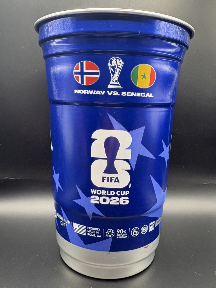 Norway Vs. Senegal FIFA World Cup 2026 Michelob Ultra Set Of 4 Aluminum Cups NY