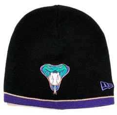 Arizona Diamondbacks MLB New Era 90s Vintage Snakehead Black Knit Hat Cap Beanie