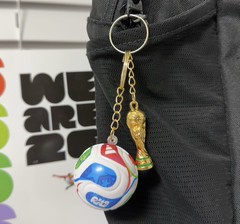 FIFA World Cup 2026 Trophy & Soccer Ball Keychain Set Fan Souvenir Gift