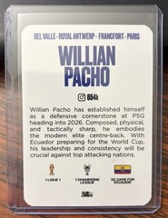 2026 Club Legacyz Icons Willian Pacho Comic Book Heroic Stopper 3/50
