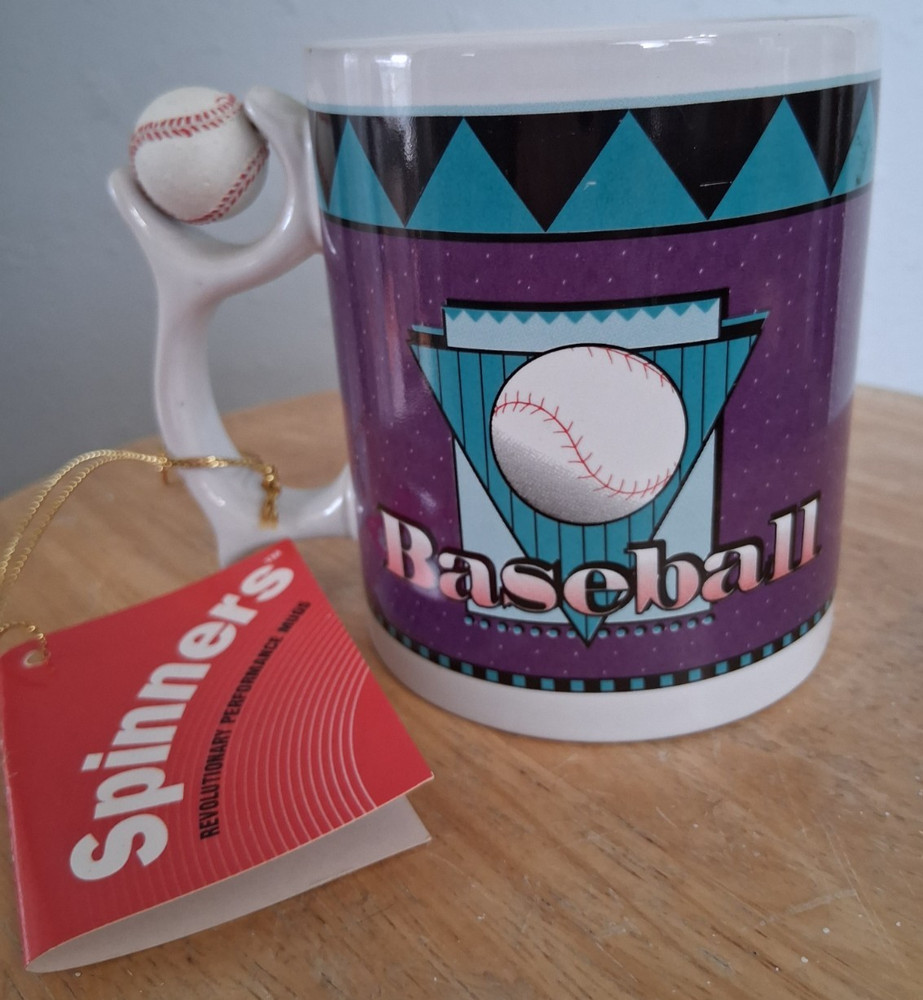 Talus Baseball Spinners Ceramic Mug 12 ounces NEW w/ Tag