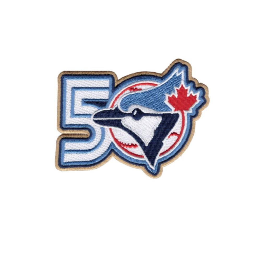2026 Toronto Blue Jays 50th Anniversary Sleeve Patch Official MLB Jersey Emblem