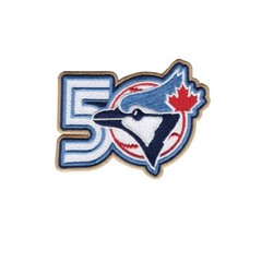 2026 Toronto Blue Jays 50th Anniversary Sleeve Patch Official MLB Jersey Emblem