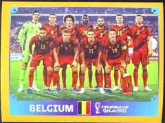 2022 Panini FIFA World Cup Qatar Sticker Gold #BEL1 Team Belgium (Online EX)